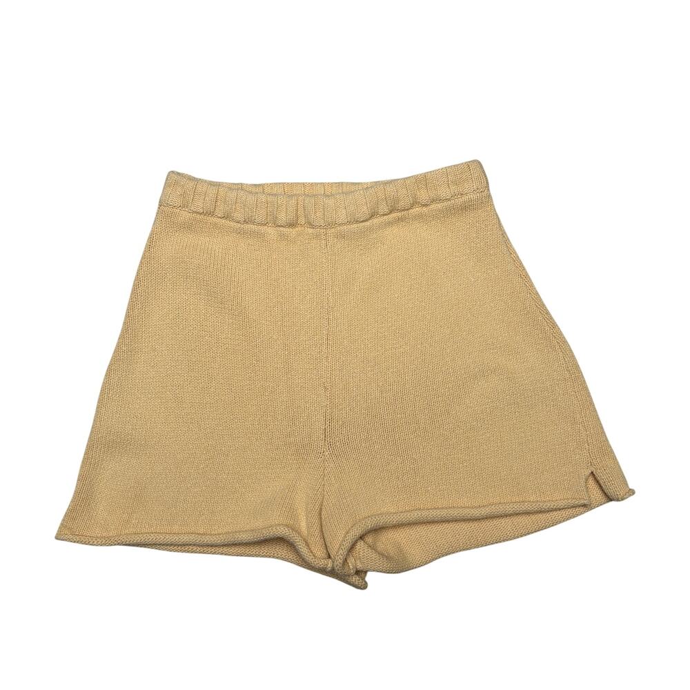 The Knotty Ones Pieve Cotton Knit Shorts Women's S/M Lounge Minimalist